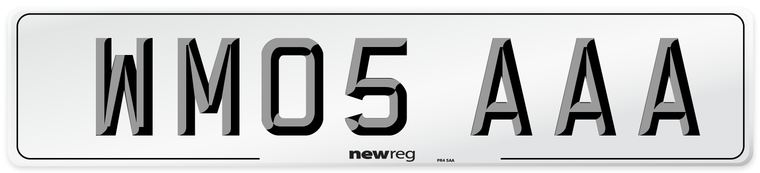 WM05 AAA Number Plate from New Reg